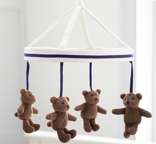 Navy Harper Bear Crib Mobile小熊床鈴吊飾