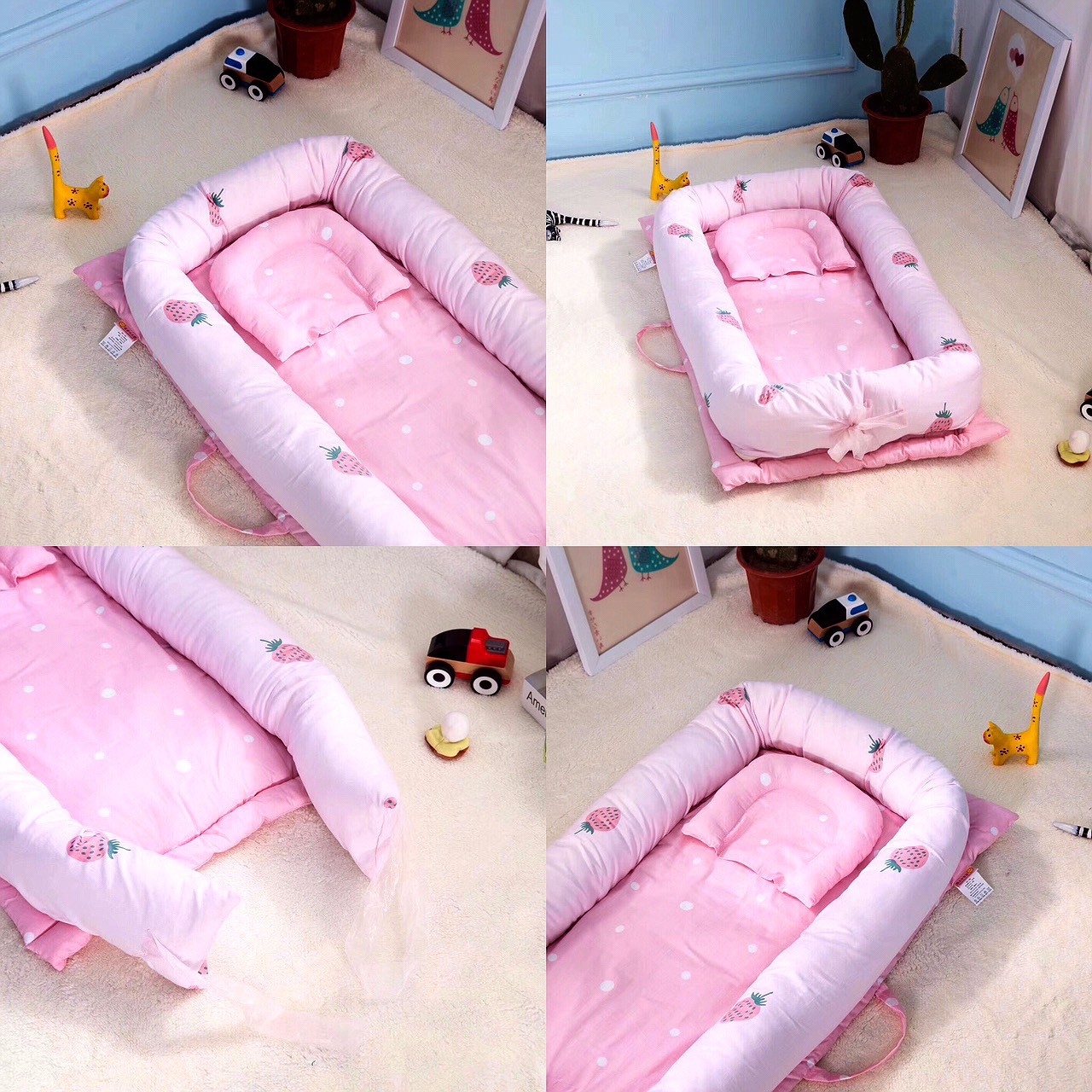 嬰兒寶寶全棉方便攜帶床中床