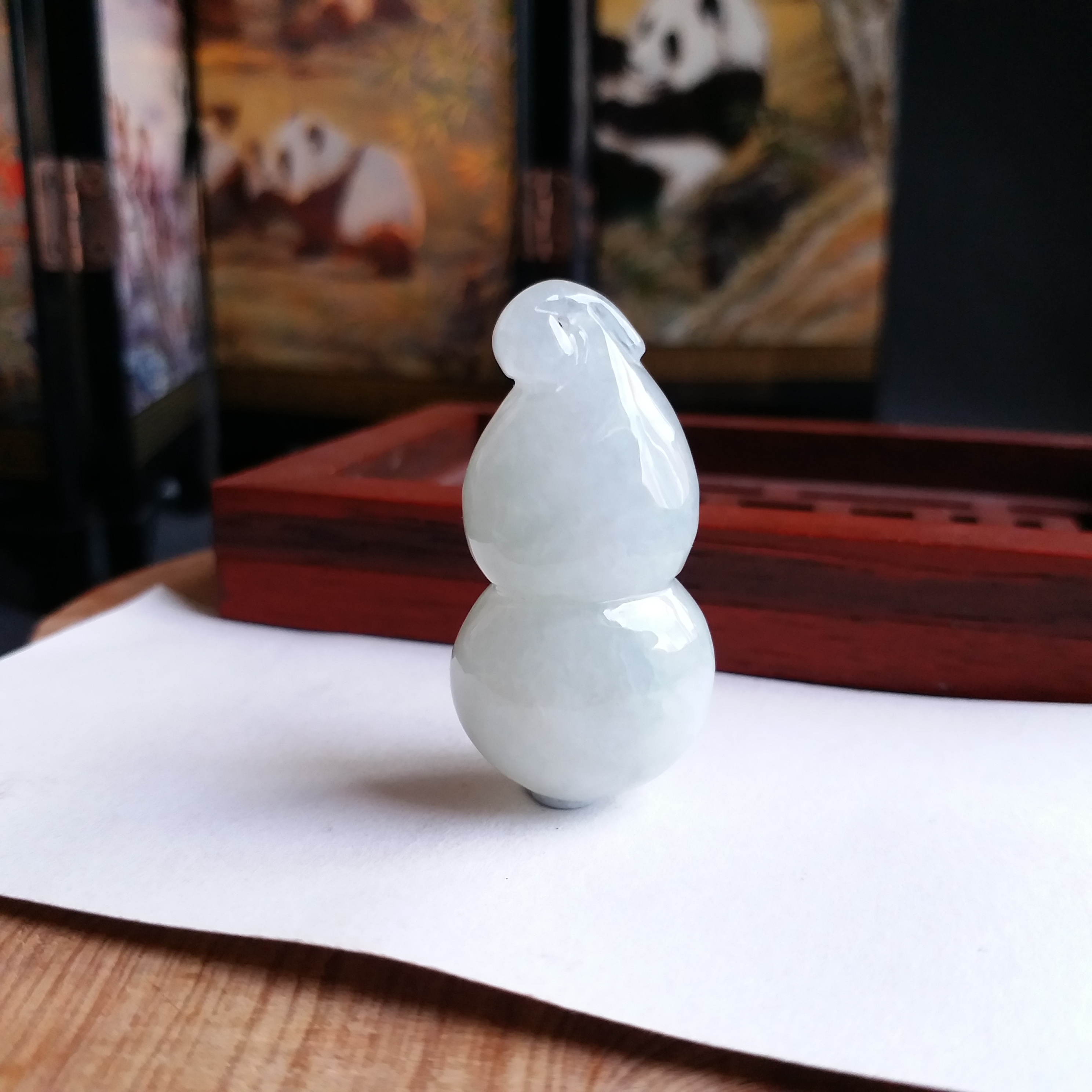 冰潤翡翠葫蘆, 天然翡翠A玉, 緬甸玉, Jade, Jadeite