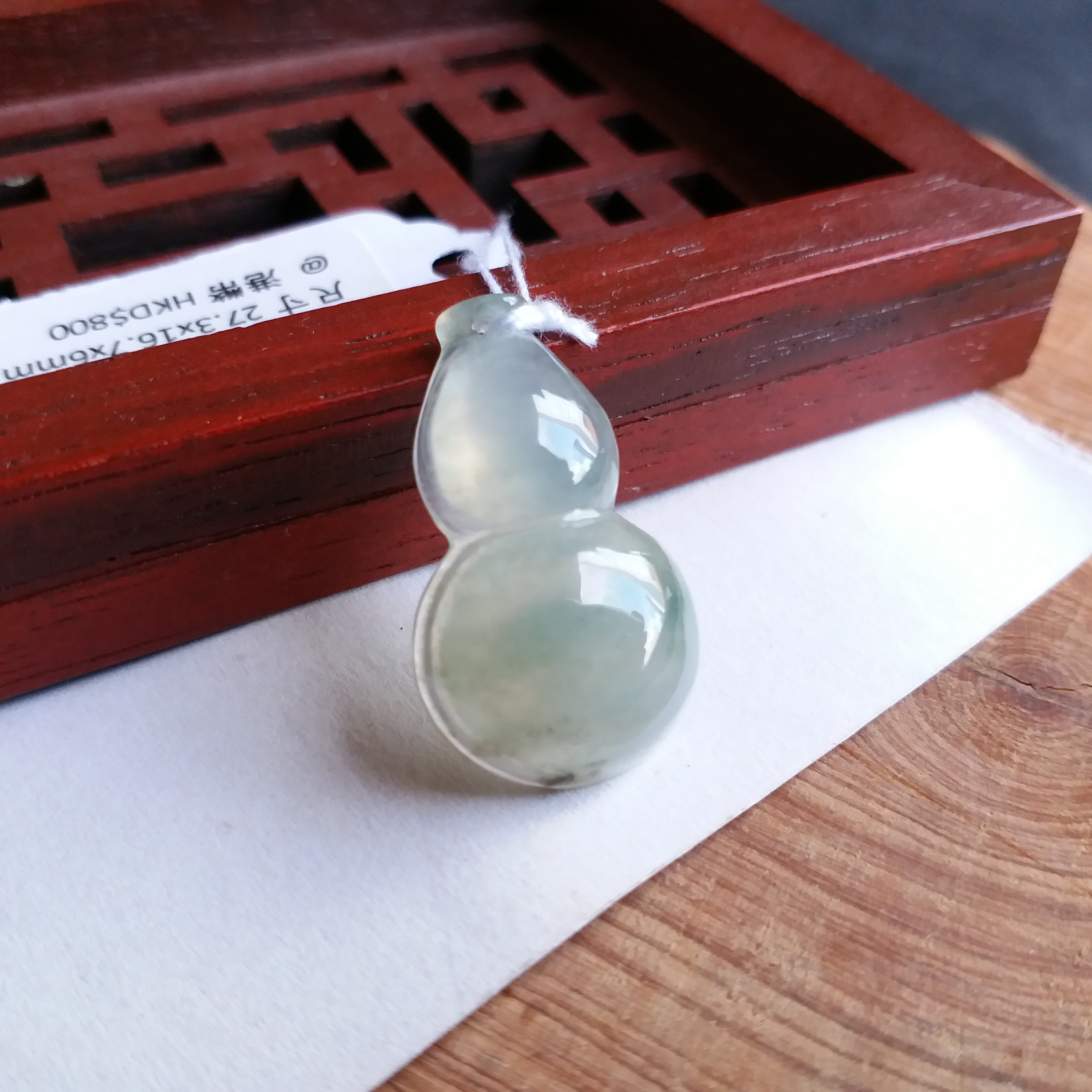 冰綠底翡翠葫蘆, 天然翡翠A玉, 緬甸玉, Jade, Jadeite