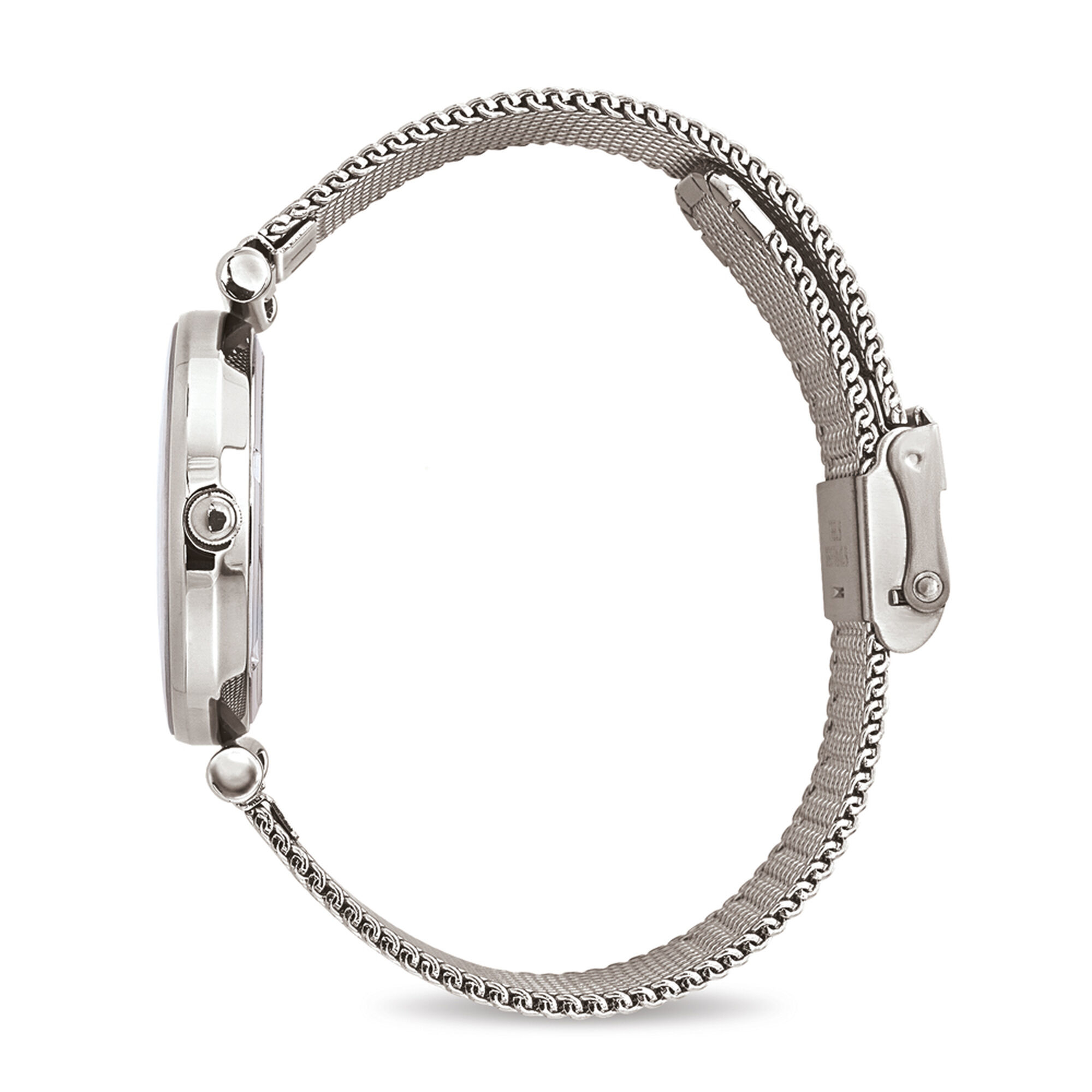 萬年鐘錶 - FOLLI FOLLIE  切割鏡面晶鑽女錶  WF18T003BSS   錶徑31MM