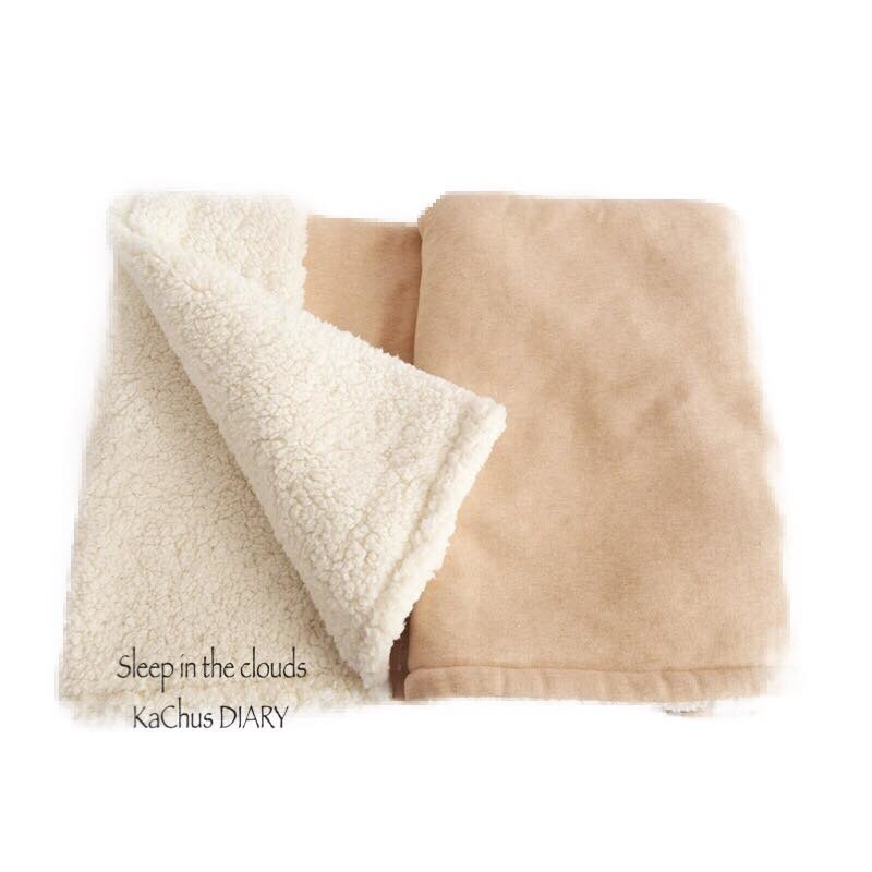 NATURAL有機棉加厚羊咩咩蓋毯