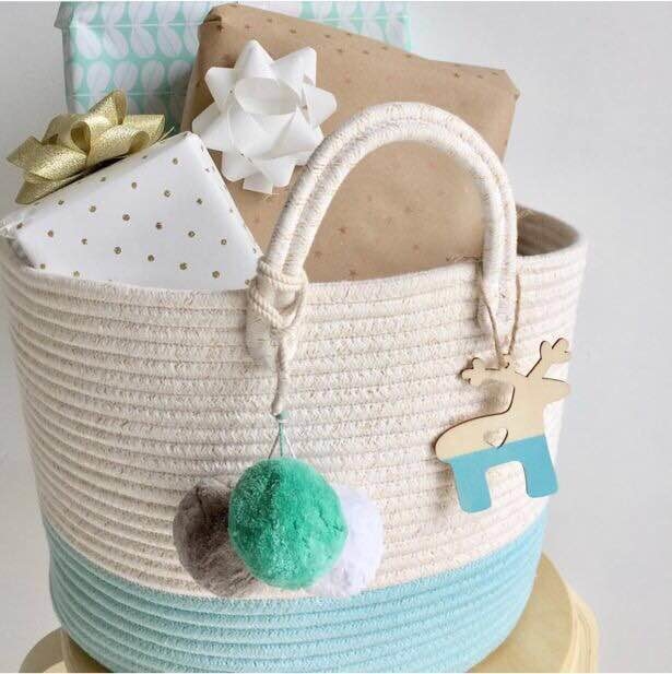 Contrast color Storage bag