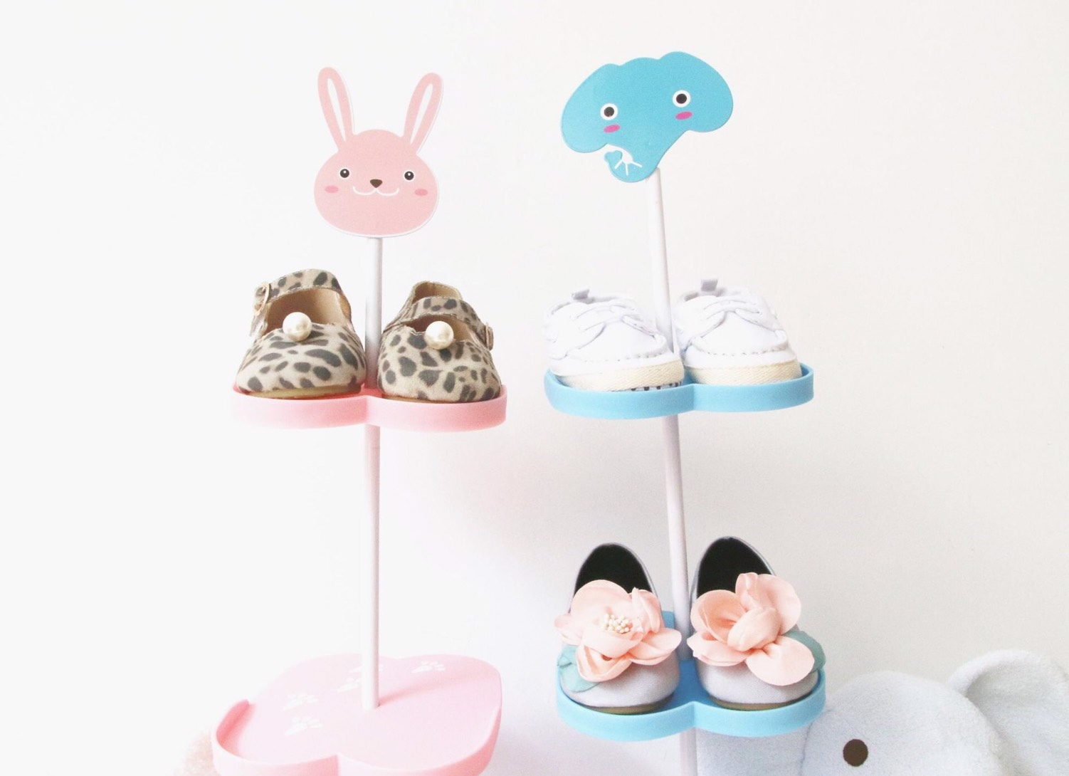 可愛動物寶寶鞋架