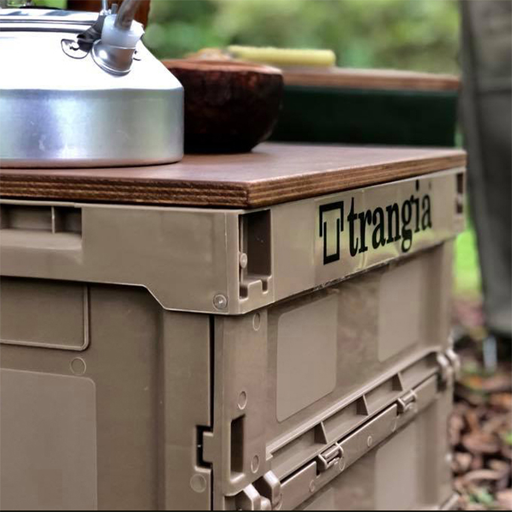 Trangia 原廠戶外風格車貼. 貼紙 - 黑 (大)