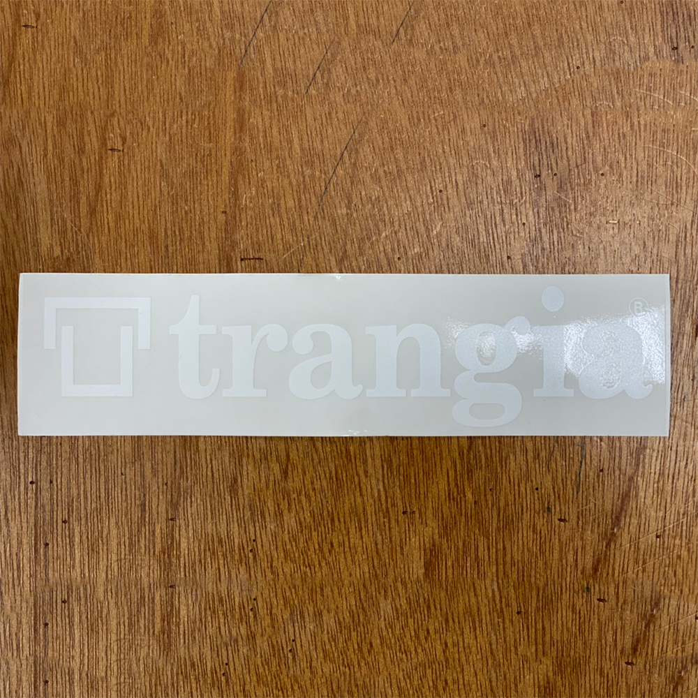 Trangia 原廠戶外風格車貼. 貼紙 - 白 (大)