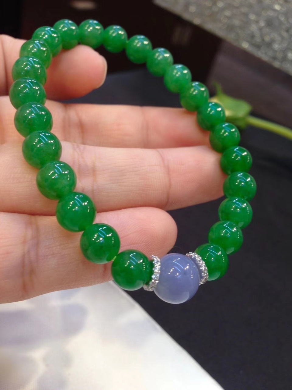 【已結緣】1117 辣綠手鍊