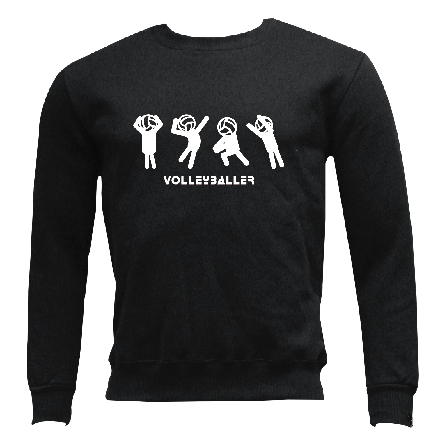 VOLLEYBALLER - 無口袋大學T (共二色)