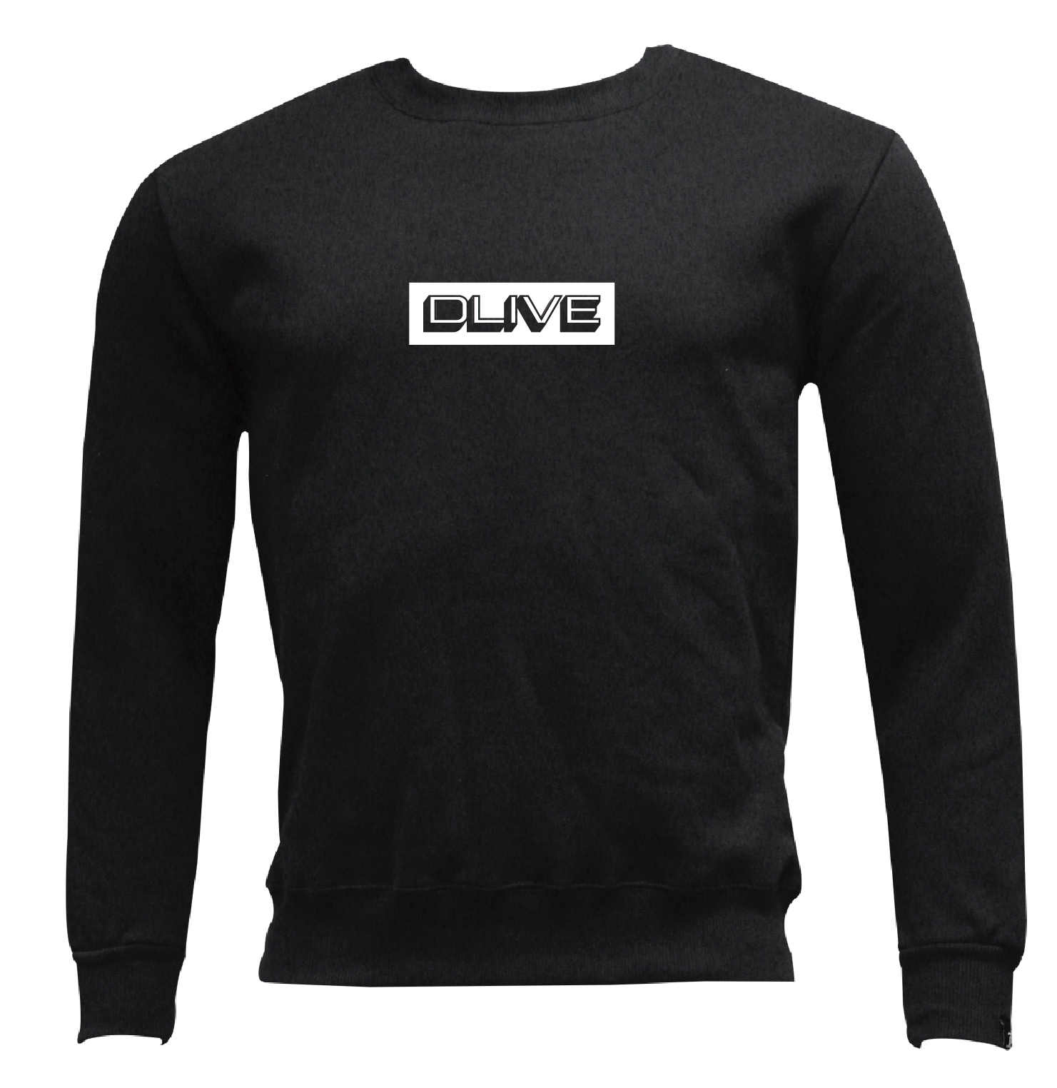 DLIVE LOGO(3)-無口袋大學T (共二色)