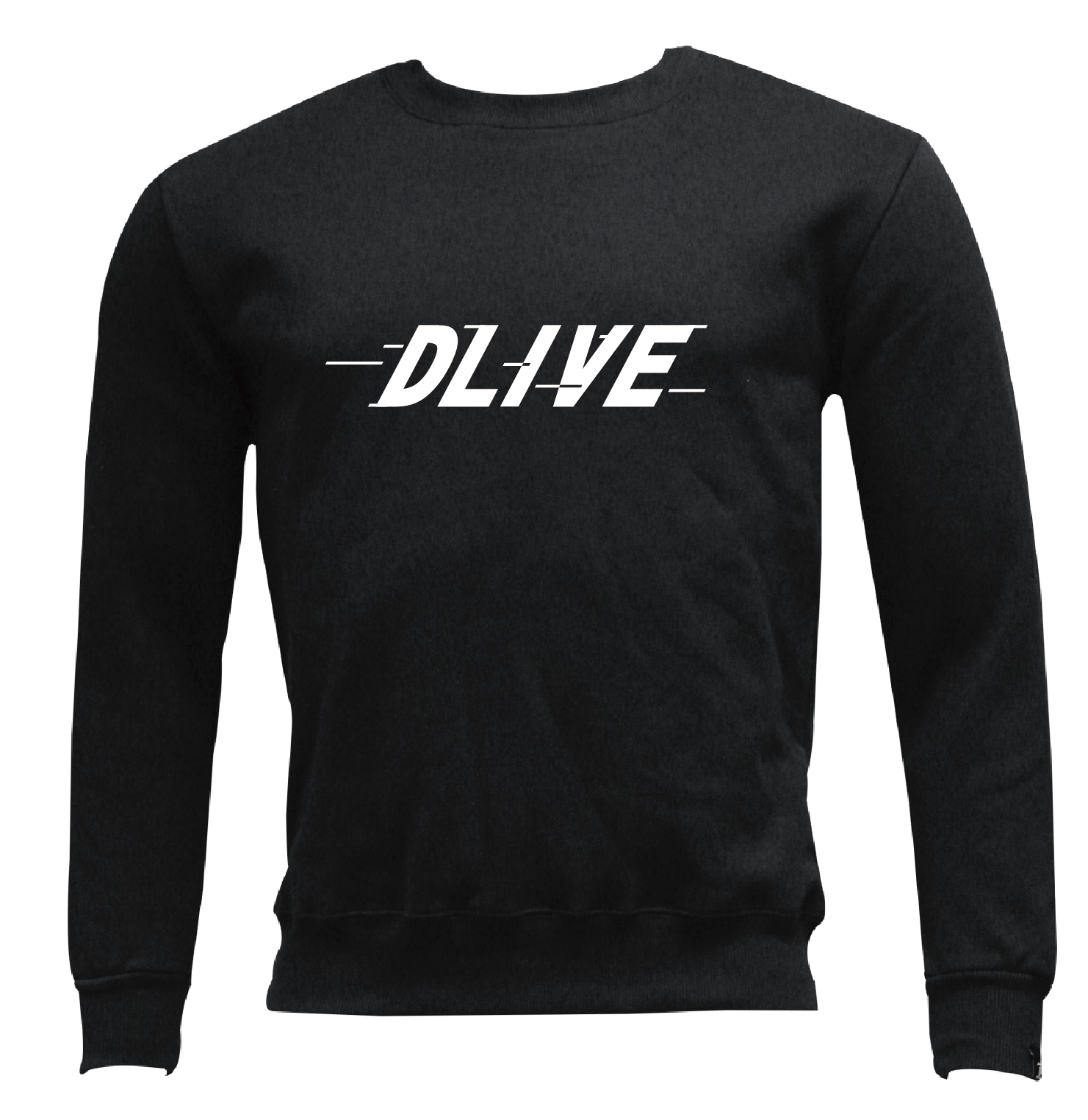 DLIVE LOGO(2)-無口袋大學T (共二色)