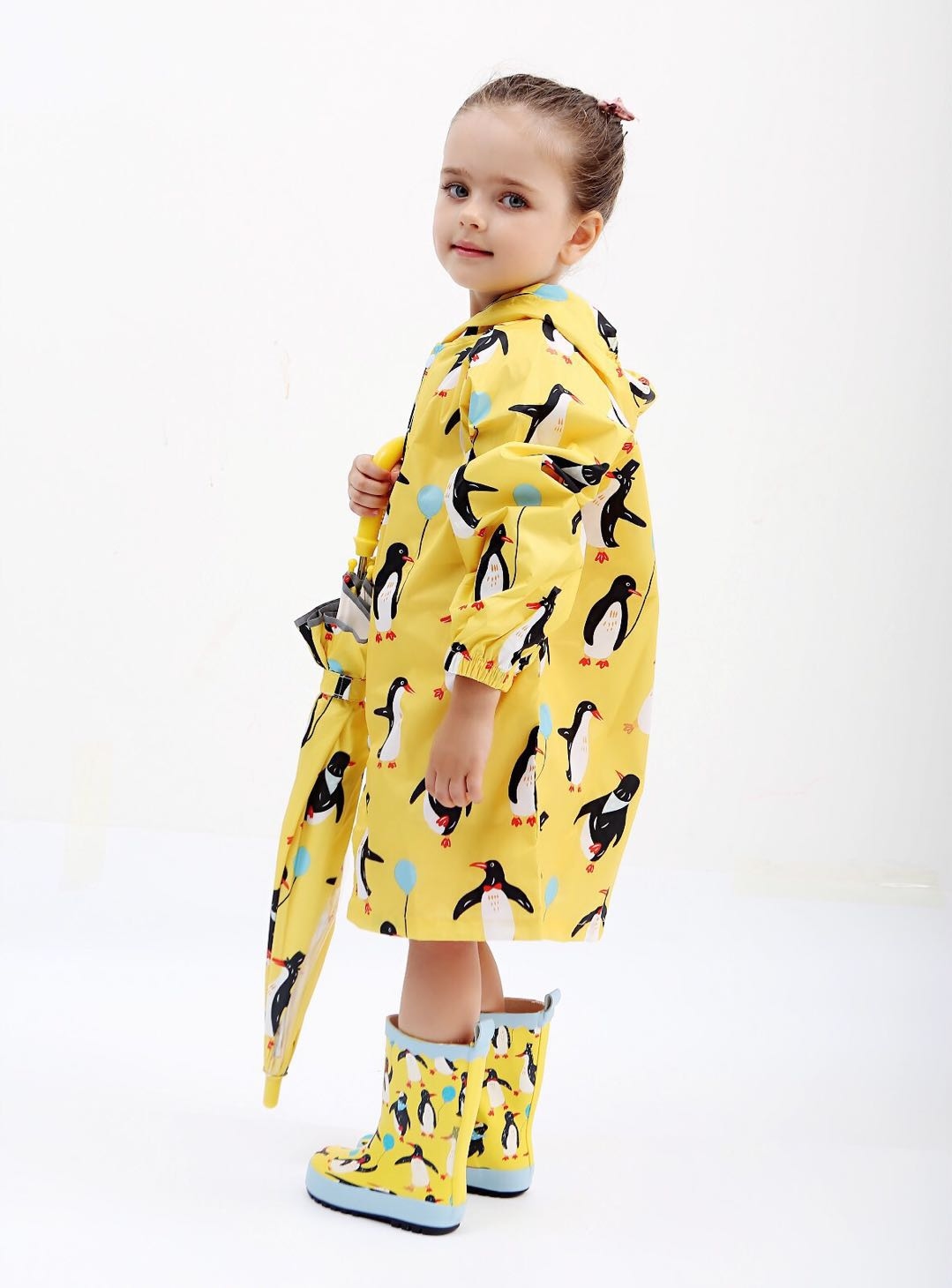 Colorful Penguin Raincoat
