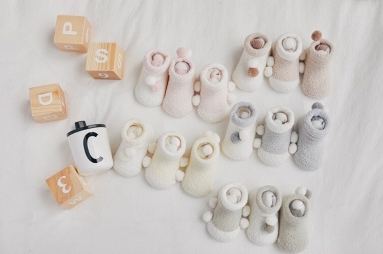 秋冬珊瑚絨加厚球球襪