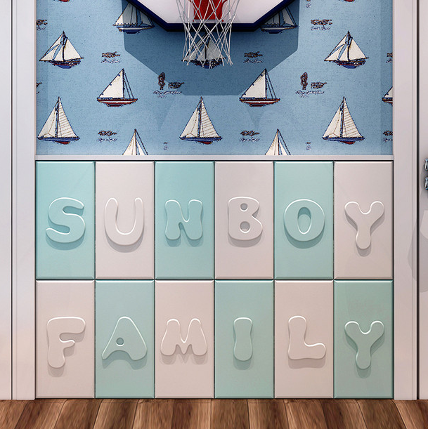 歐美字母造形防撞安全牆貼