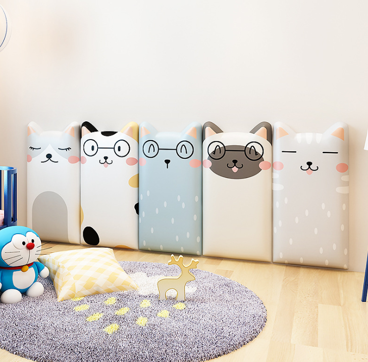 歐美貓咪造形防撞安全牆貼