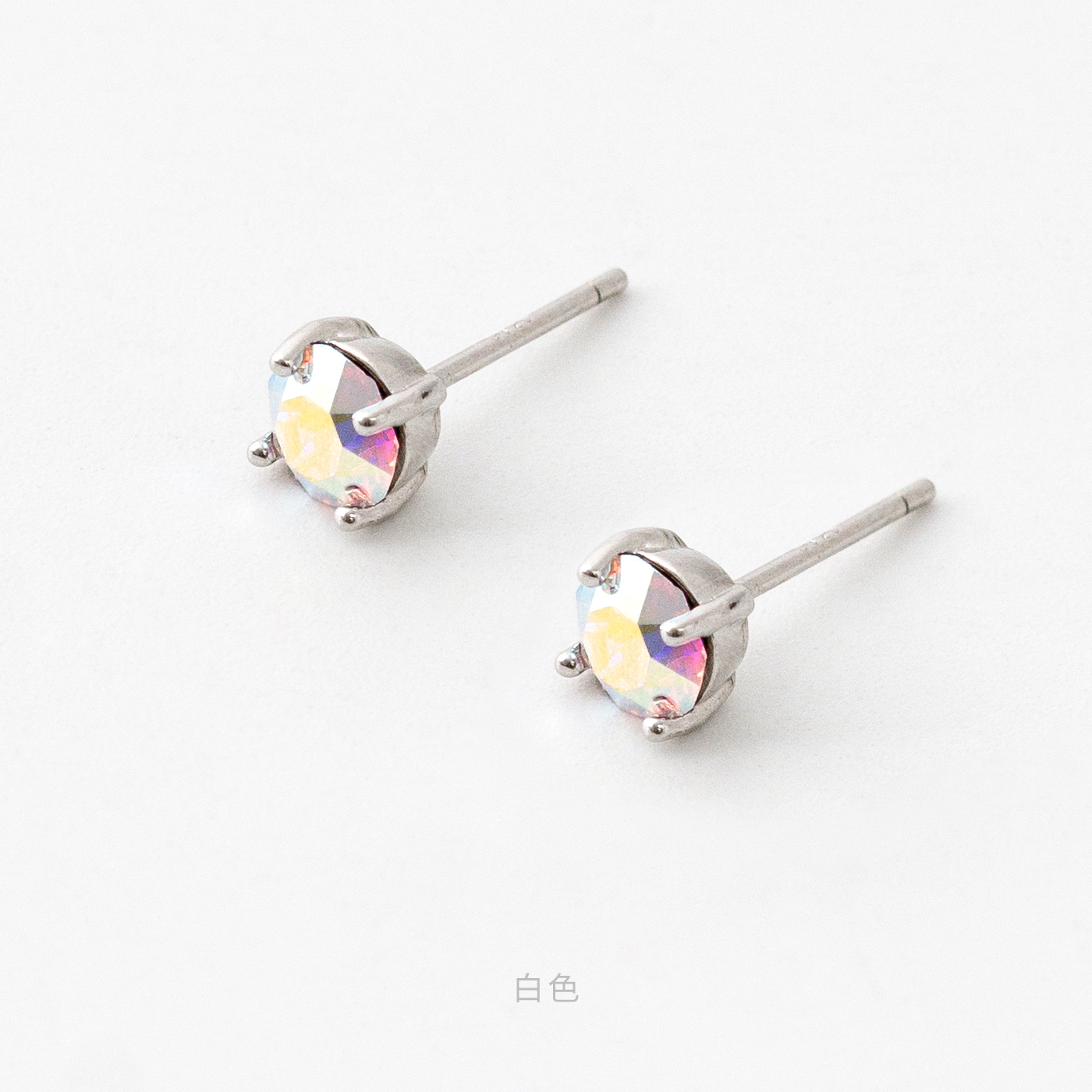施華洛世奇 單鑽 S925 銀針 抗過敏 耳環