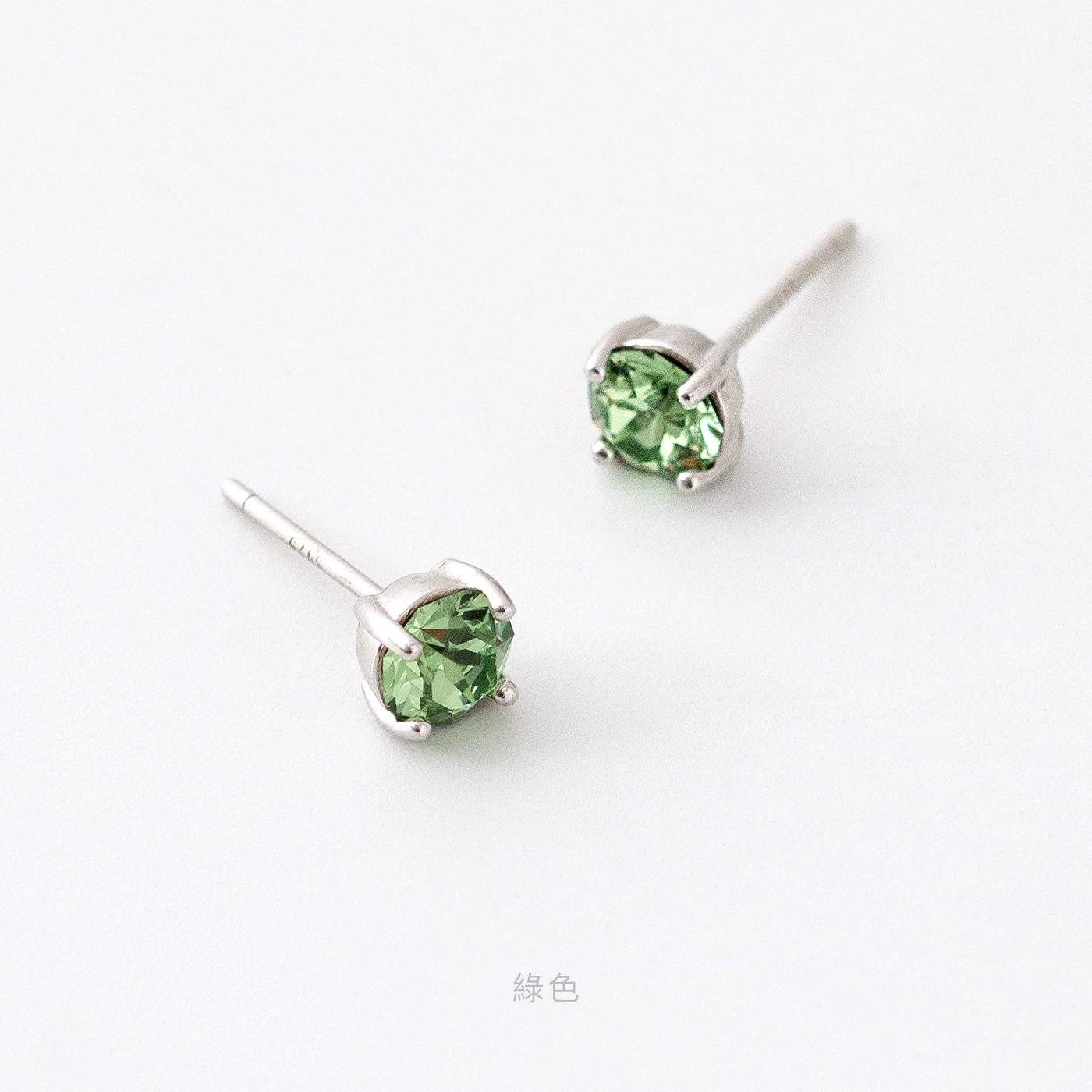 施華洛世奇 單鑽 S925 銀針 抗過敏 耳環