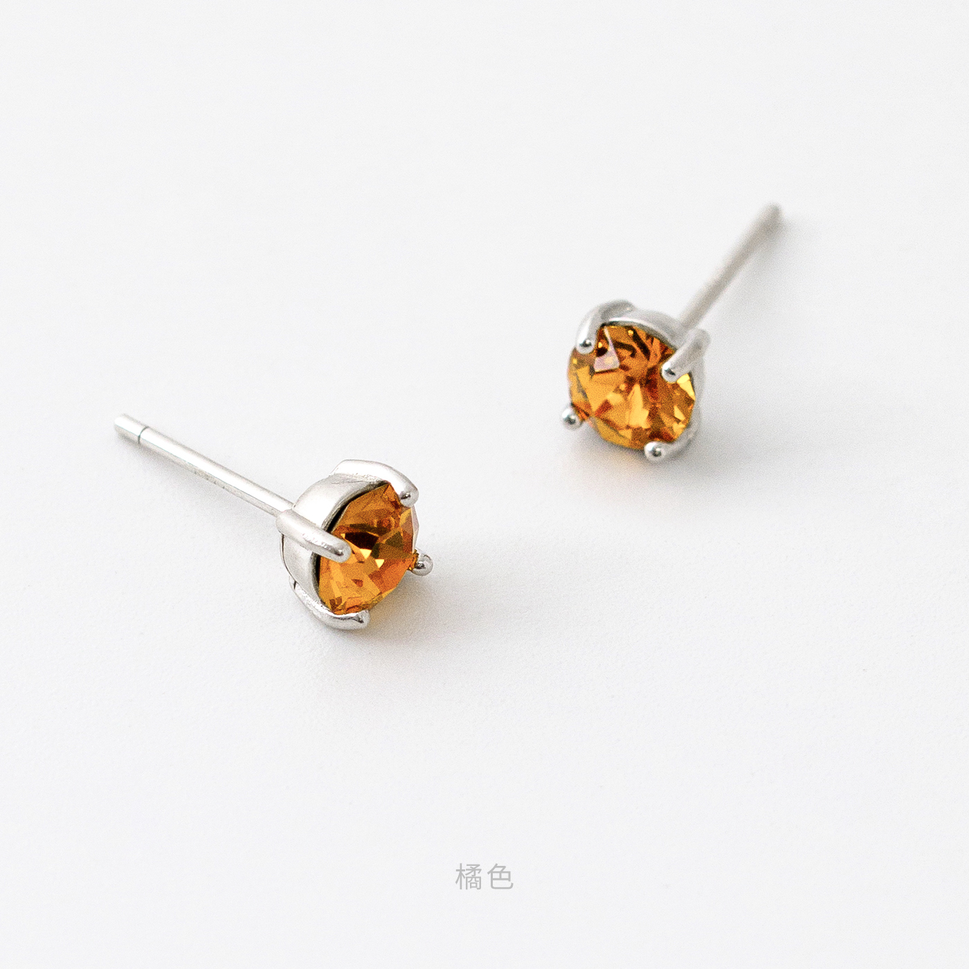 施華洛世奇 單鑽 S925 銀針 抗過敏 耳環