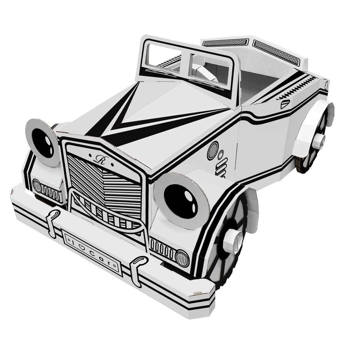 14821B Car-Diesel 經典柴油車 紙製可穿戴玩具車「香港自家品牌FPF 香港原裝行貨」