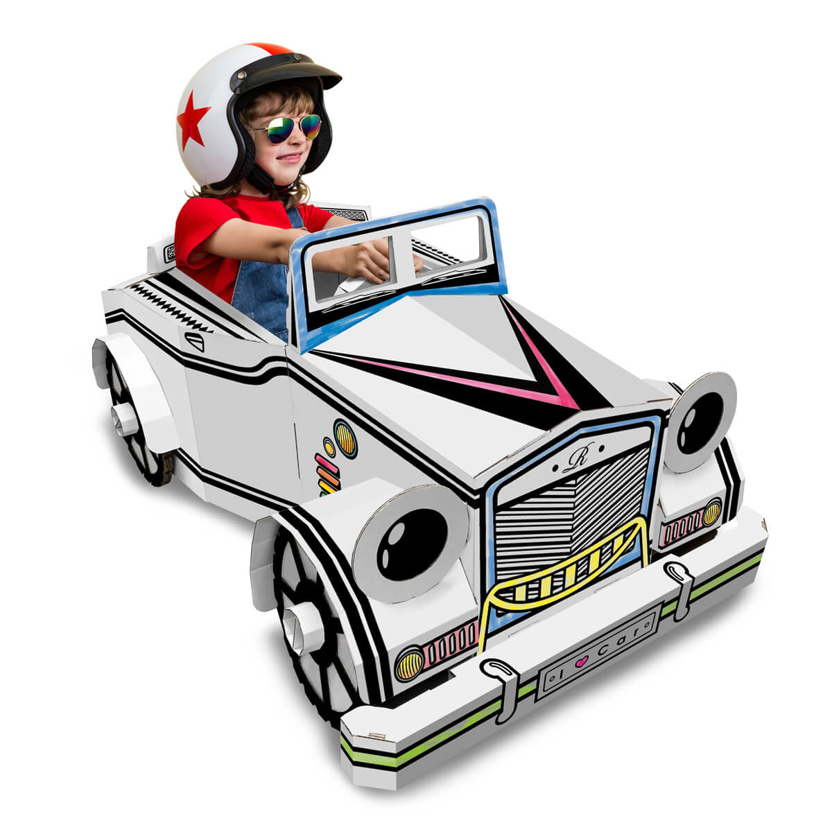 14821B Car-Diesel 經典柴油車 紙製可穿戴玩具車「香港自家品牌FPF 香港原裝行貨」