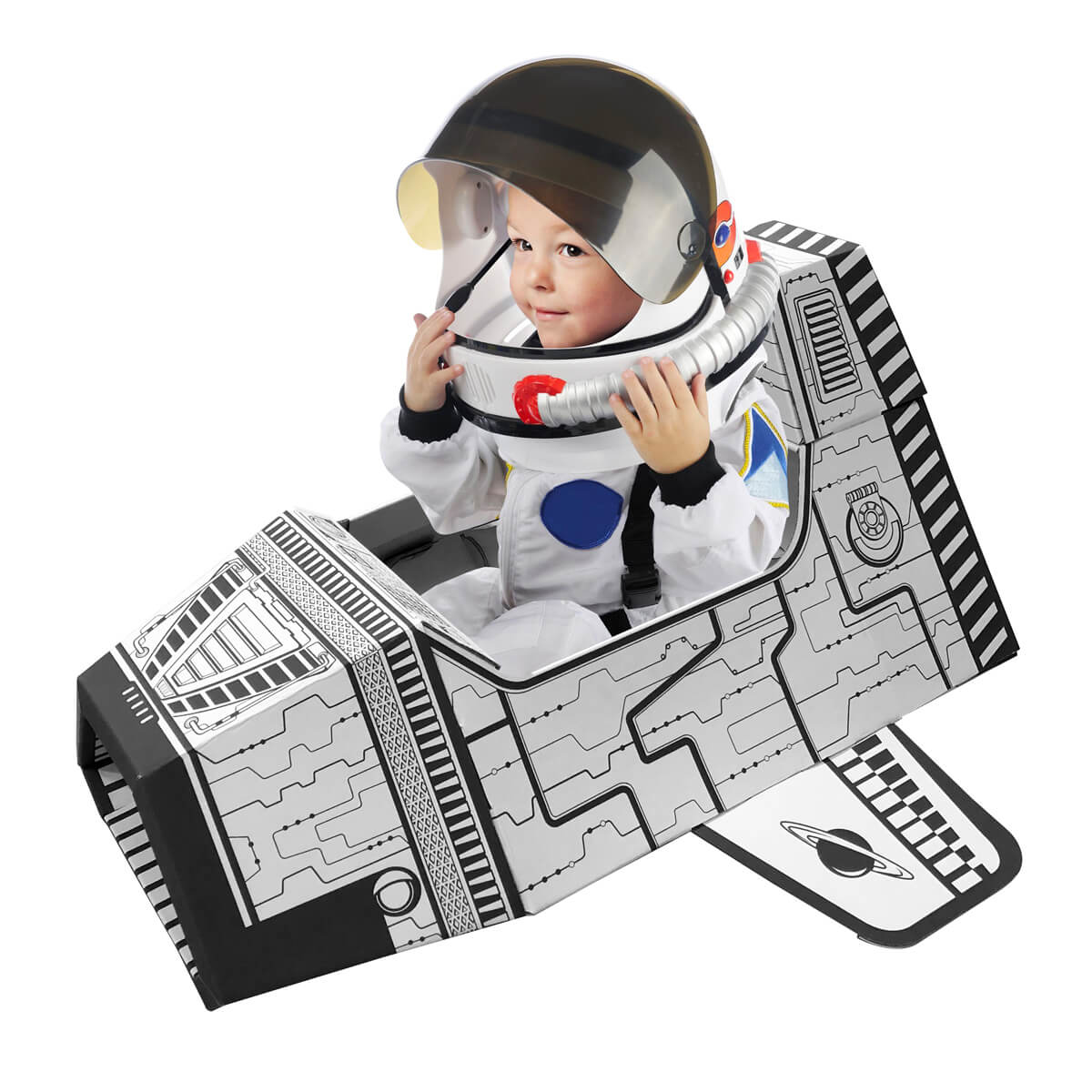 14823B Spaceship-Stardust I 穿梭機 紙製可穿戴玩具太空飛船 「香港自家品牌FPF 香港原裝行貨」