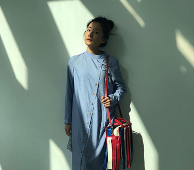 溫室寫作雨天排釦洋裝