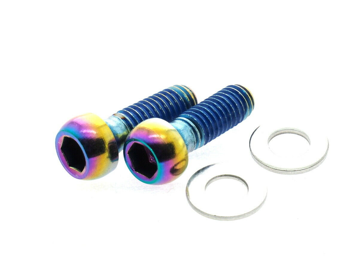 Shimano Caliper Mounting Hardware Stainless Rainbow Bol