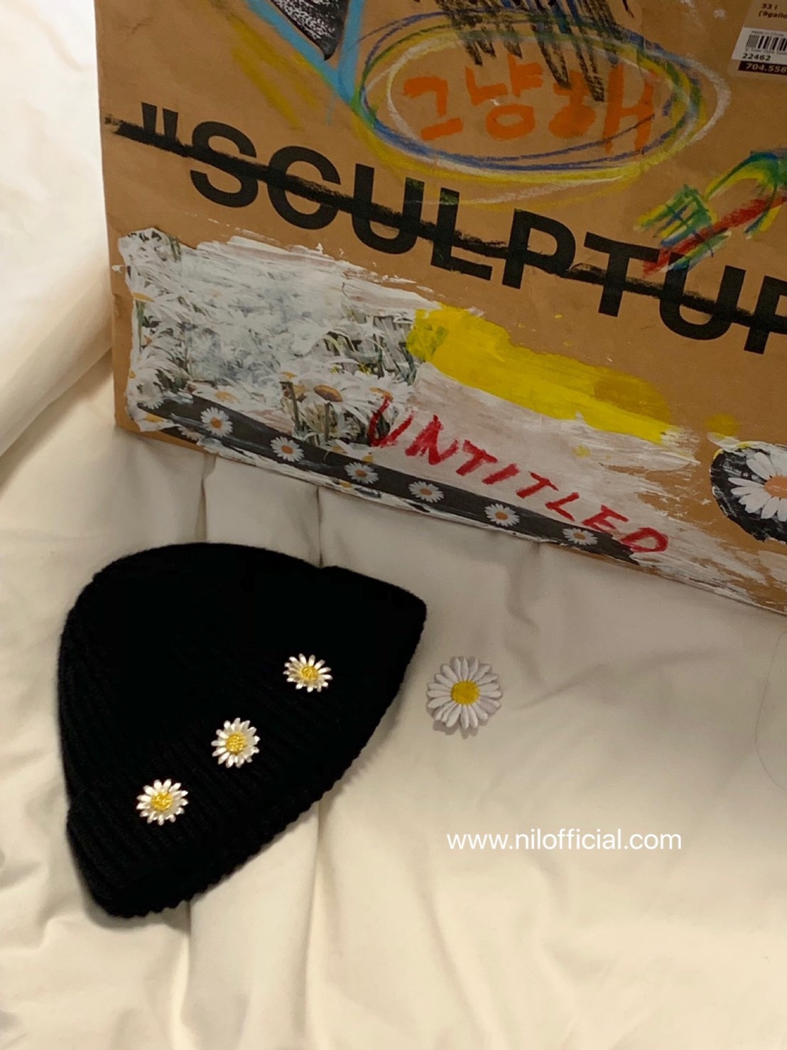 現貨 韓國 金屬 布面 布章 刺繡 GD 權志龍 雛菊 別針