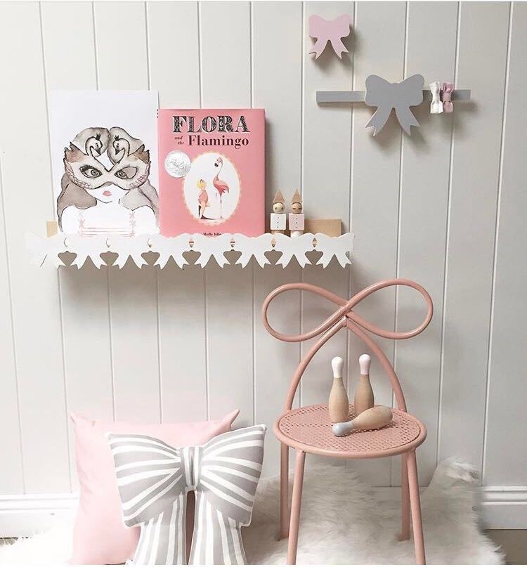 北歐木質蝴蝶結牆貼