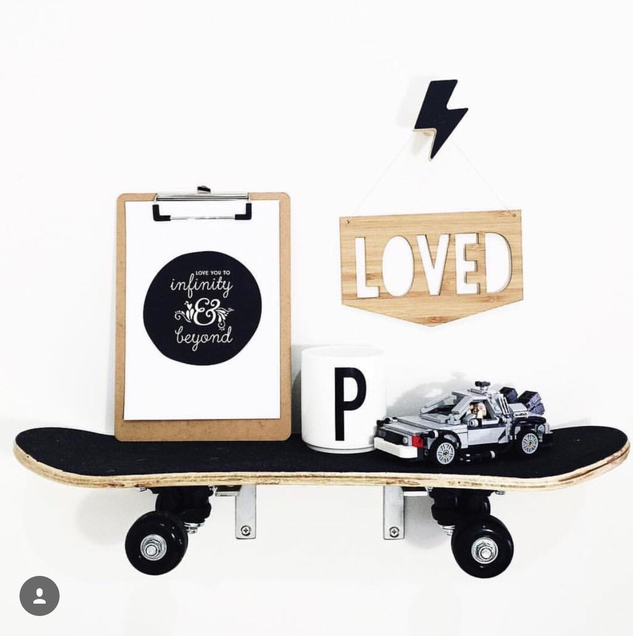 閃電木質掛勾牆貼