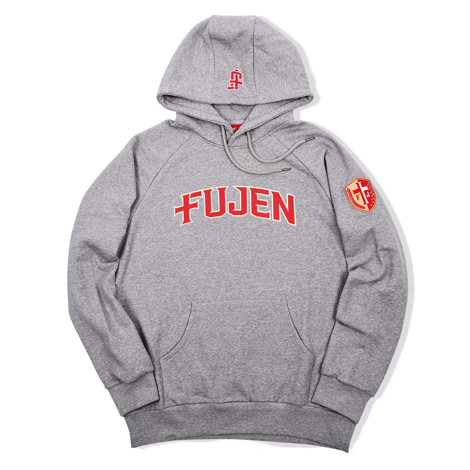 FUJEN 厚磅內刷毛保暖帽T (灰色)