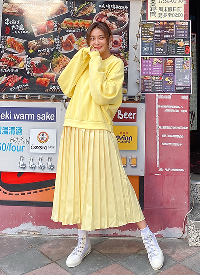 [現貨] 輕便百褶優雅洋裝