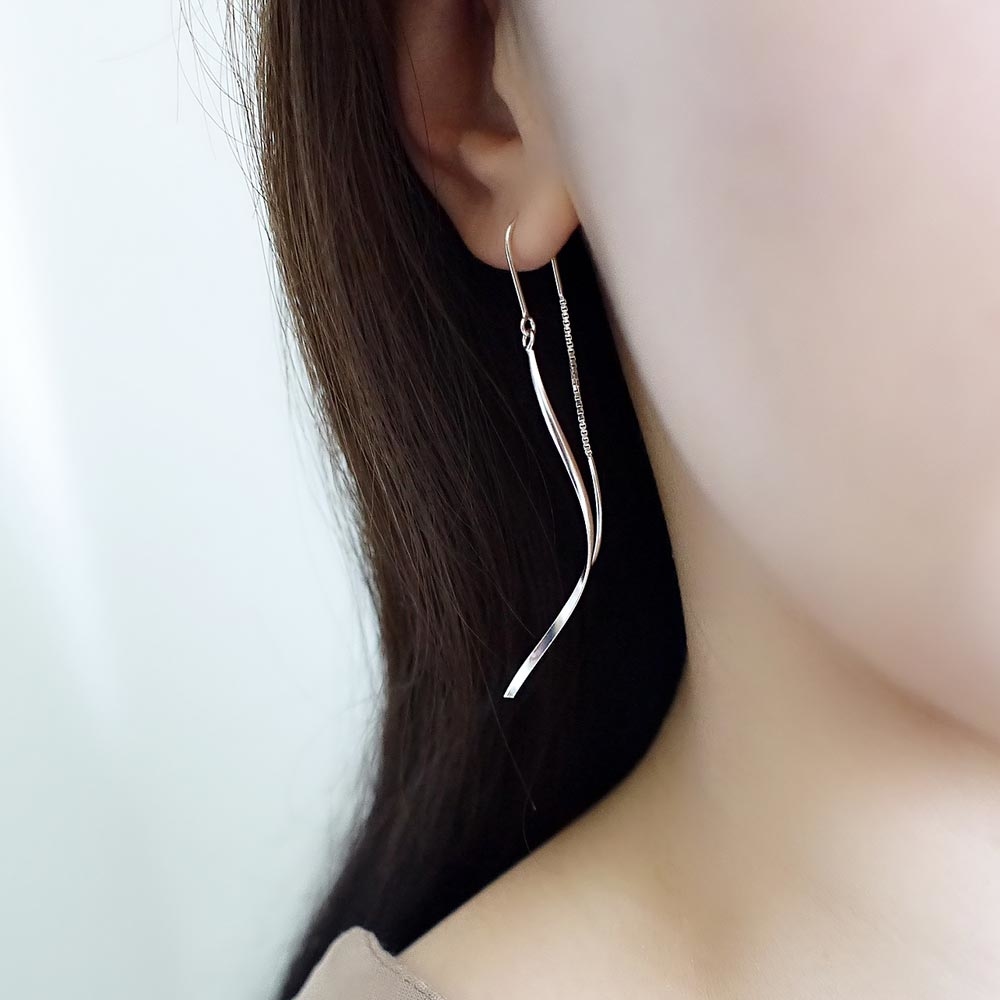 羅曼史純銀耳線式耳環/SE503N