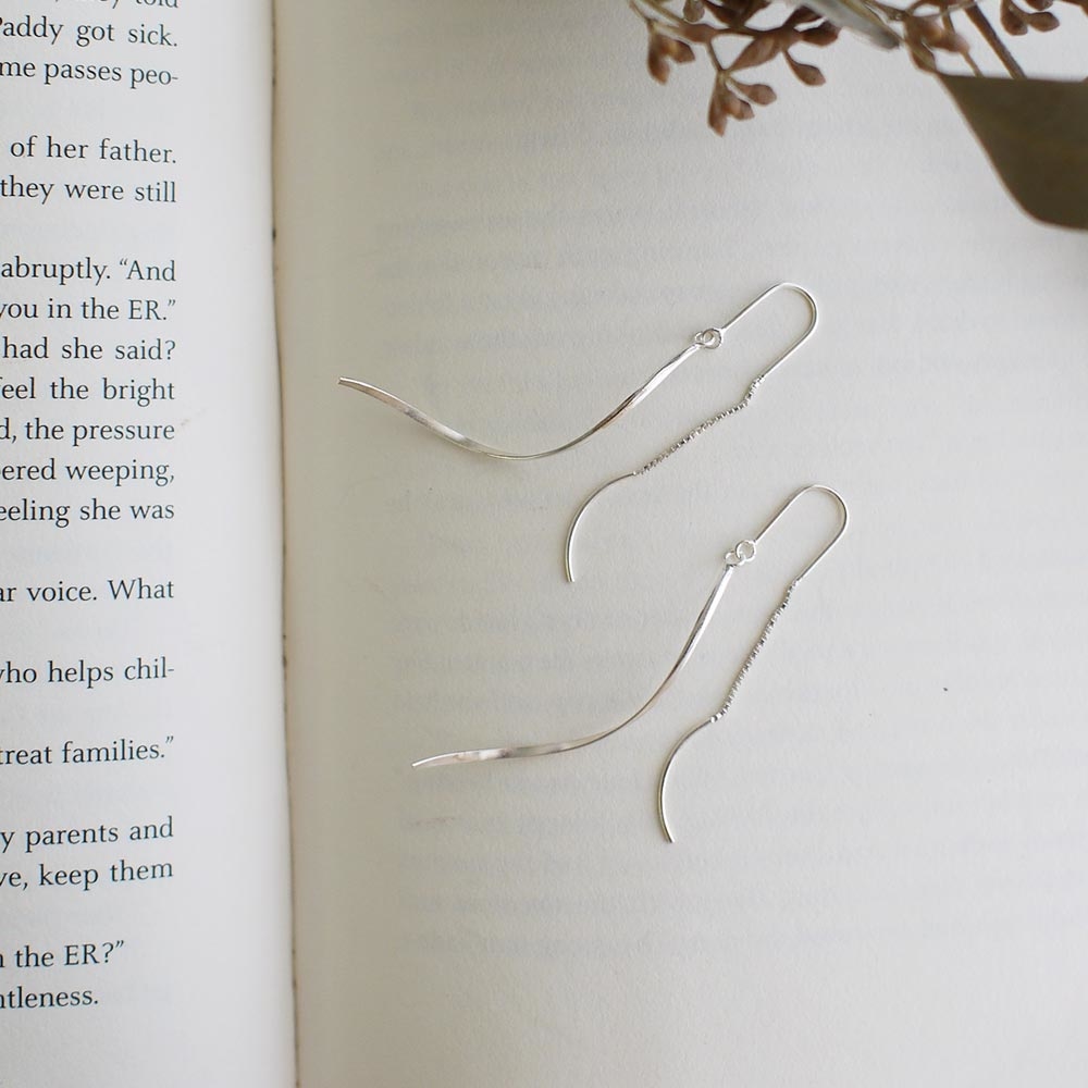 羅曼史純銀耳線式耳環/SE503N 垂墜式耳環 925純銀 低敏感 飾品禮盒 女生禮物 母親節禮物