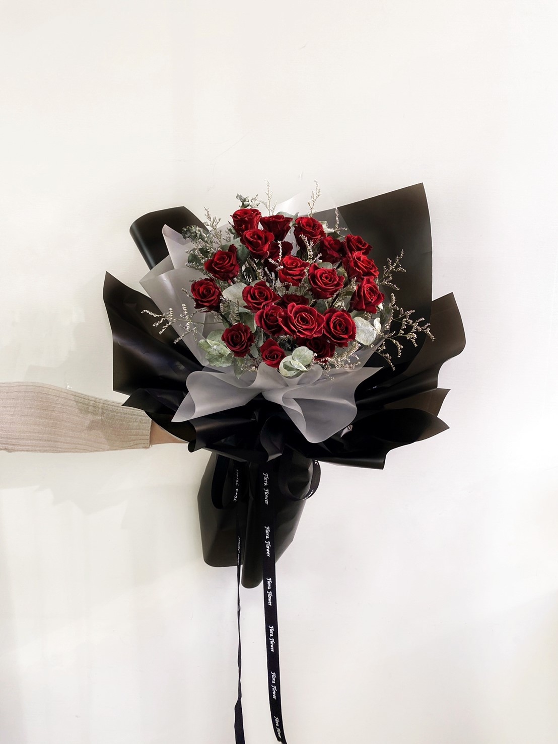 永生玫瑰花束-紅