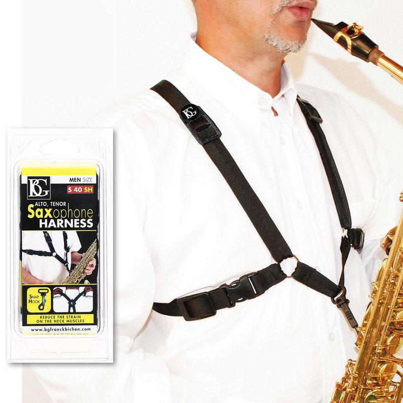 法國 BG S40SH 男用 雙背 薩克斯風吊帶 X型 (Alto.Tenor.Bariton) 3色