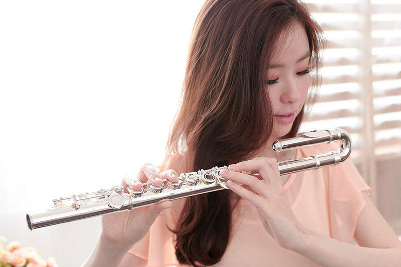 鍍銀長笛 JYFL-E120S 兒童長笛 全配(直嘴+彎嘴)+教本