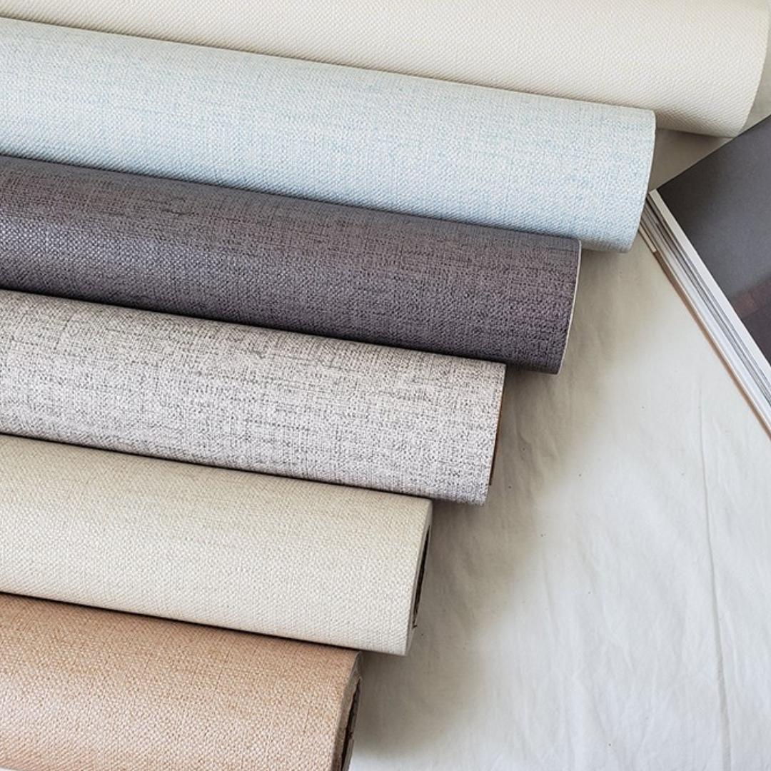 仿棉麻質感布紋壁貼