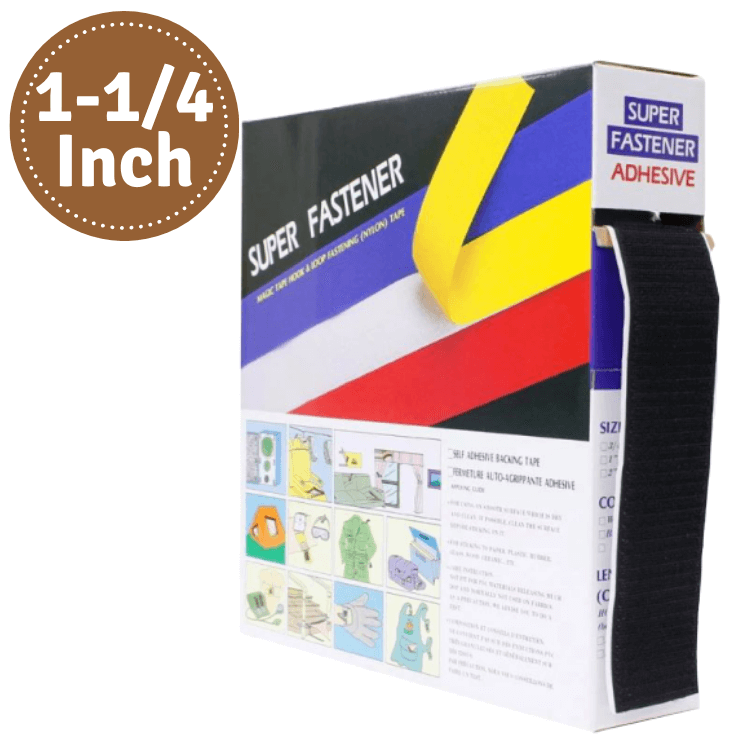 30mm(1-1/4") Width Self Adhesive Tape Hook and Loop Sticky Backed Fastener