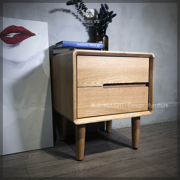 Esther-白橡木簡約床頭櫃|可訂製