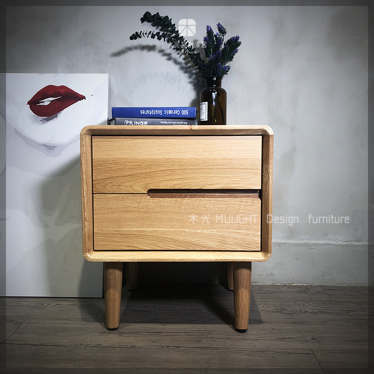Esther-白橡木簡約床頭櫃|可訂製
