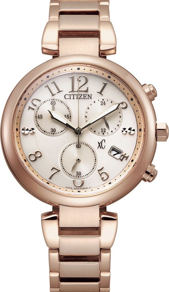 萬年鐘錶 - Citizen 星辰錶  XC   廣告款  光動能女錶  FB1452-58A   錶徑35MM