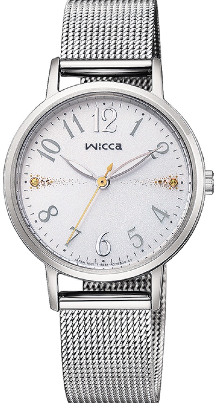 萬年鐘錶 - Citizen - Wicca   太陽能女錶  KP5-115-11  錶徑30.2MM