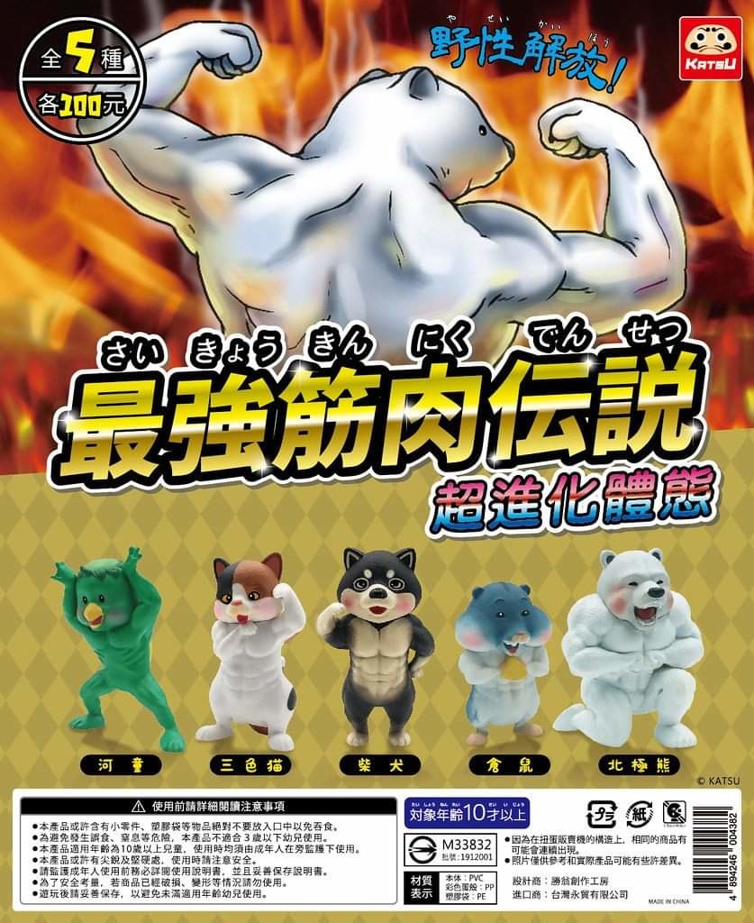 現貨＊Katsu工房 "最強筋肉傳說"   野性解放 !  全5種