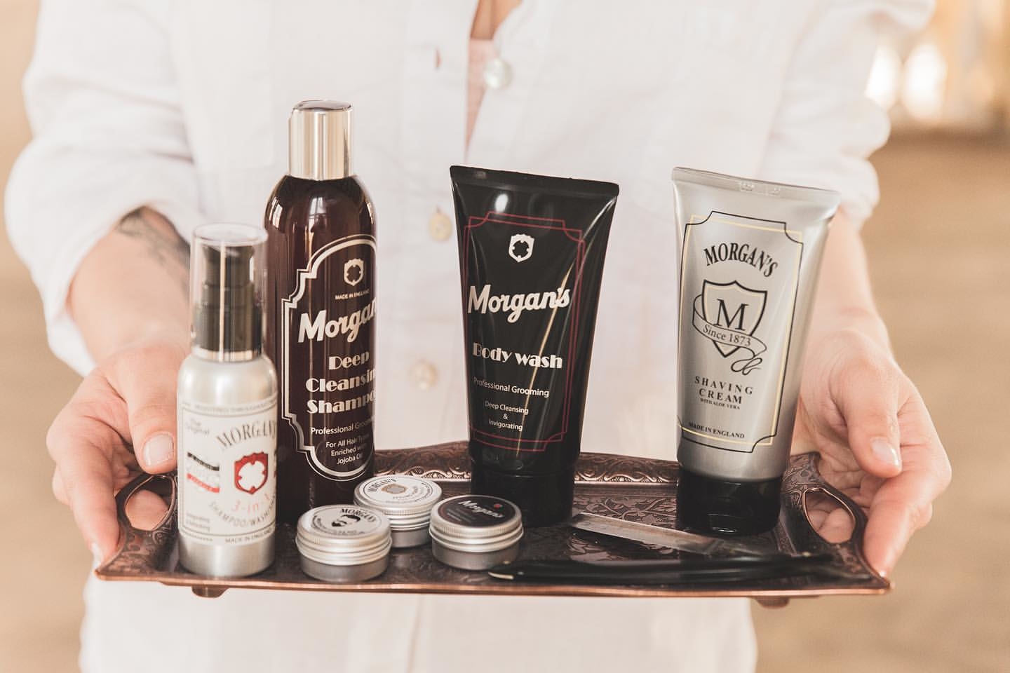 英國 MORGAN'S POMADE 啞色強力定型水溶性髮油 100g