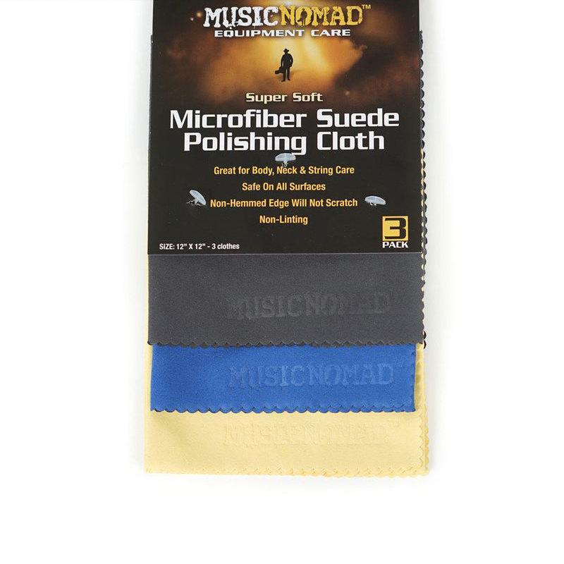 Music Nomad MN203 麂皮亮光布 擦琴布 麂皮布3件組