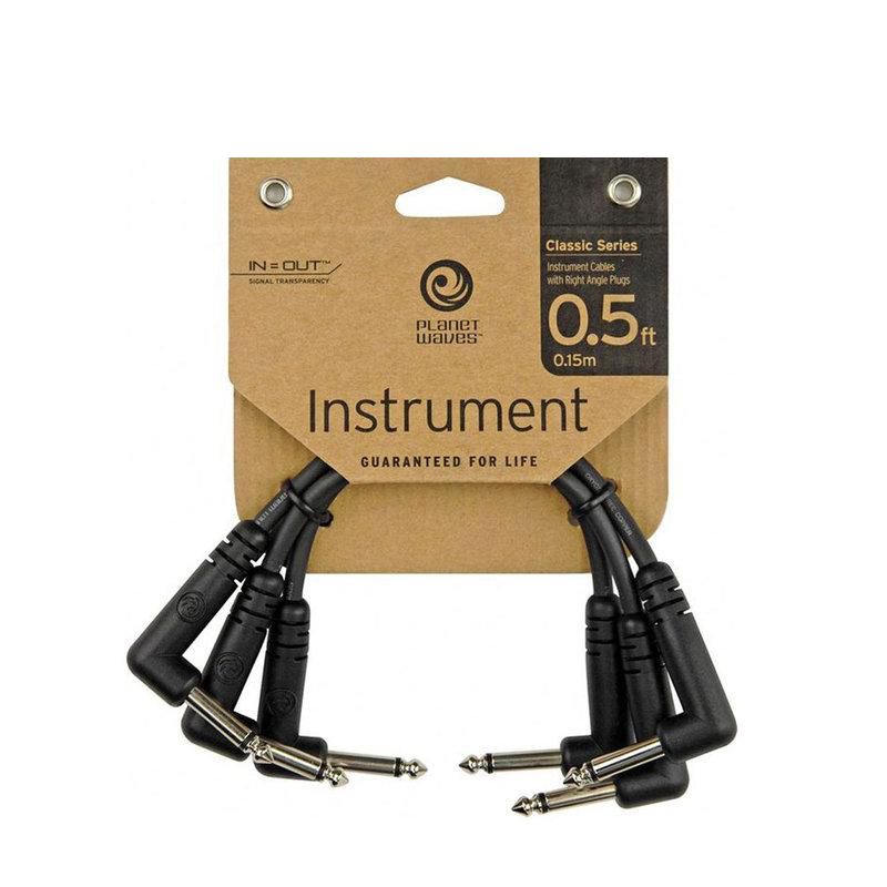 Planet Waves 吉他短導線 0.5呎 3條/組 (PW-CGTP-305)