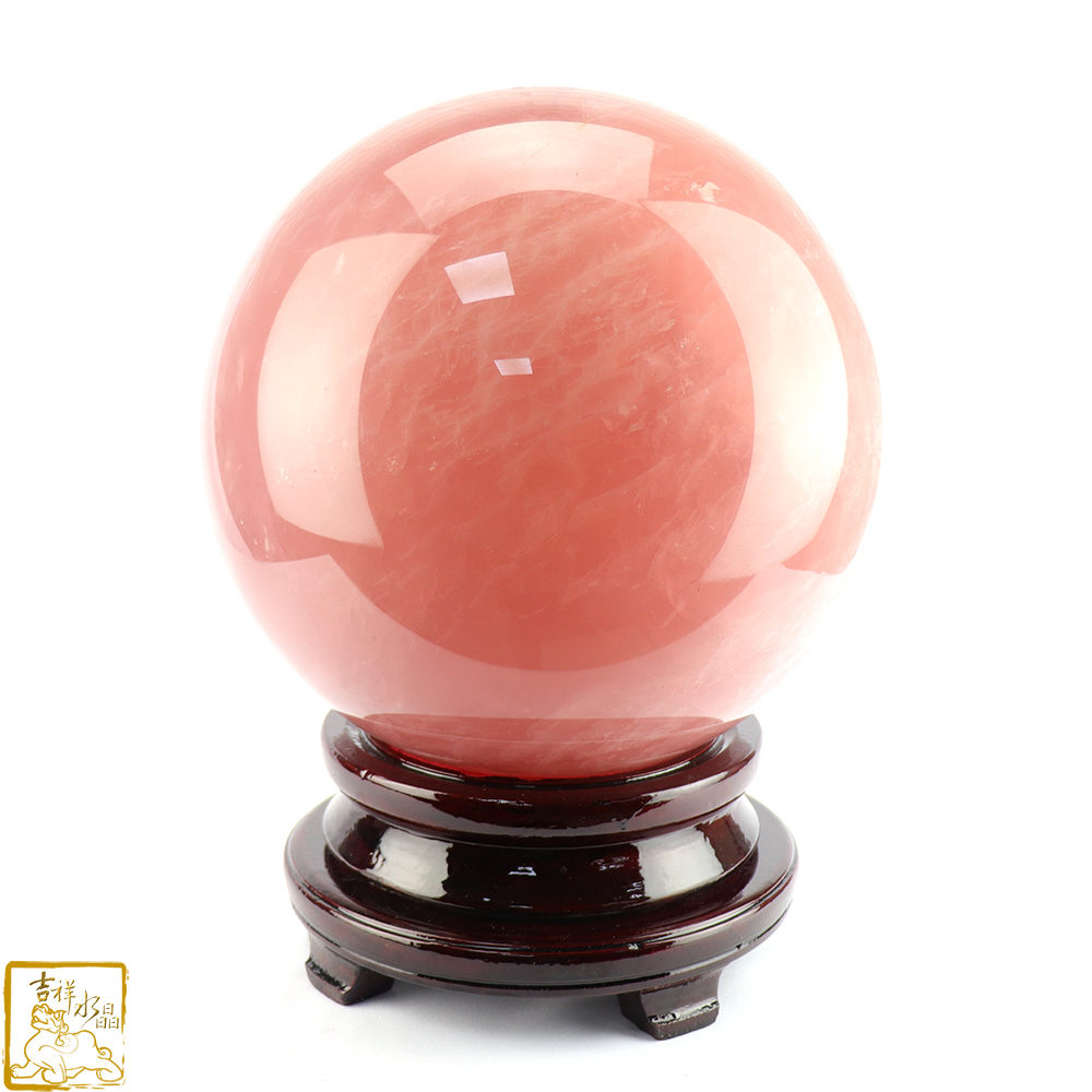 頂級星光粉水晶球直徑29cm 旺生意緣【吉祥水晶專賣店】
