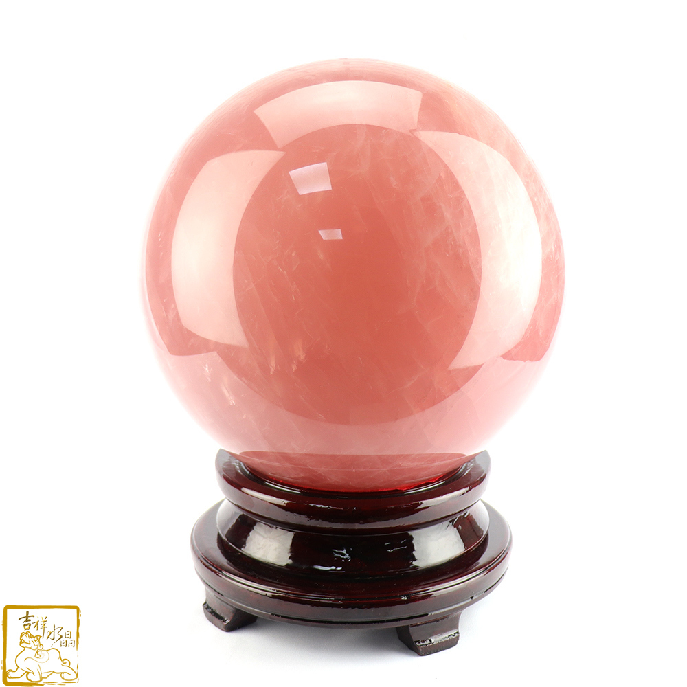 頂級星光粉水晶球 直徑29cm 旺生意緣