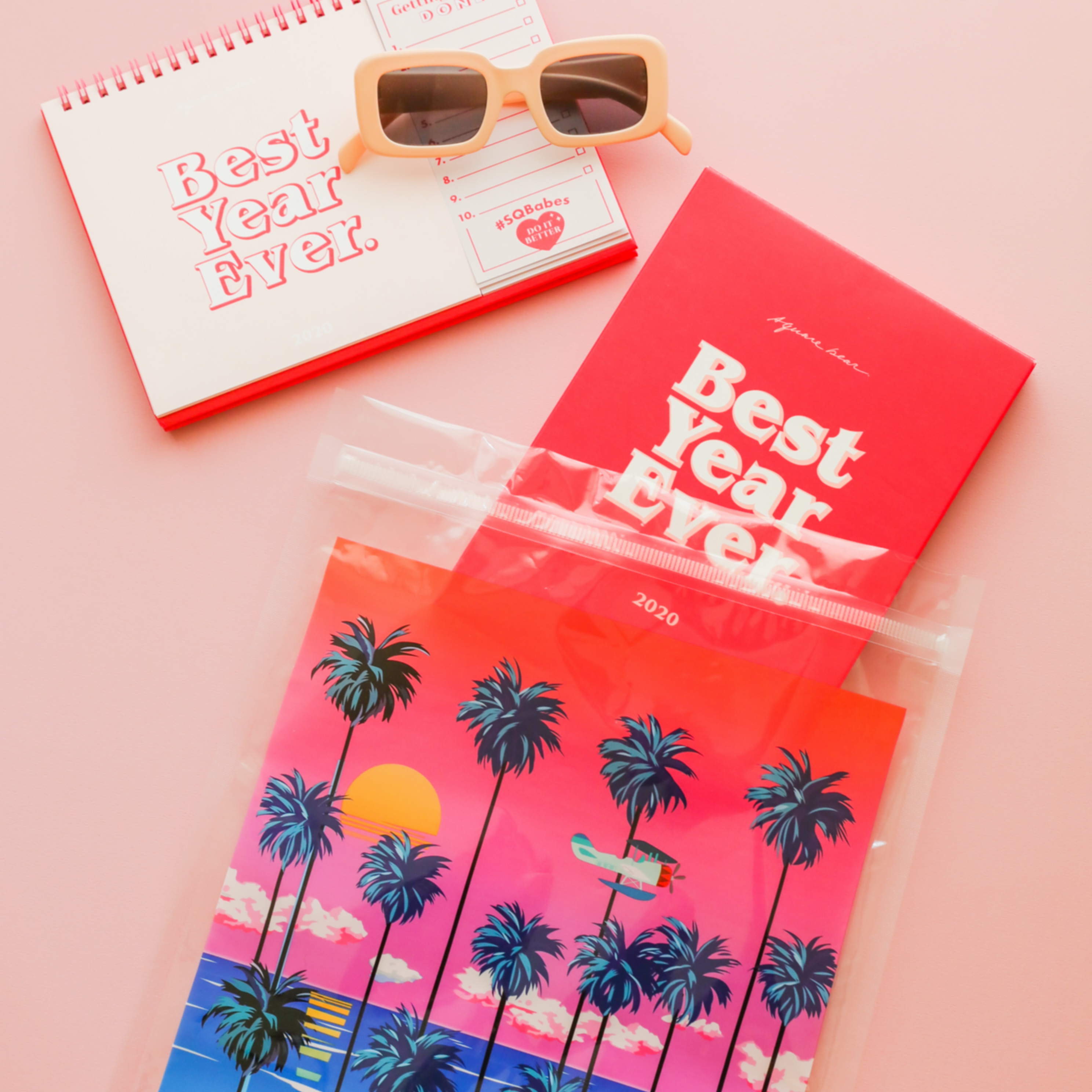 夕陽海灘魔鬼氈環保袋 （大型)10入