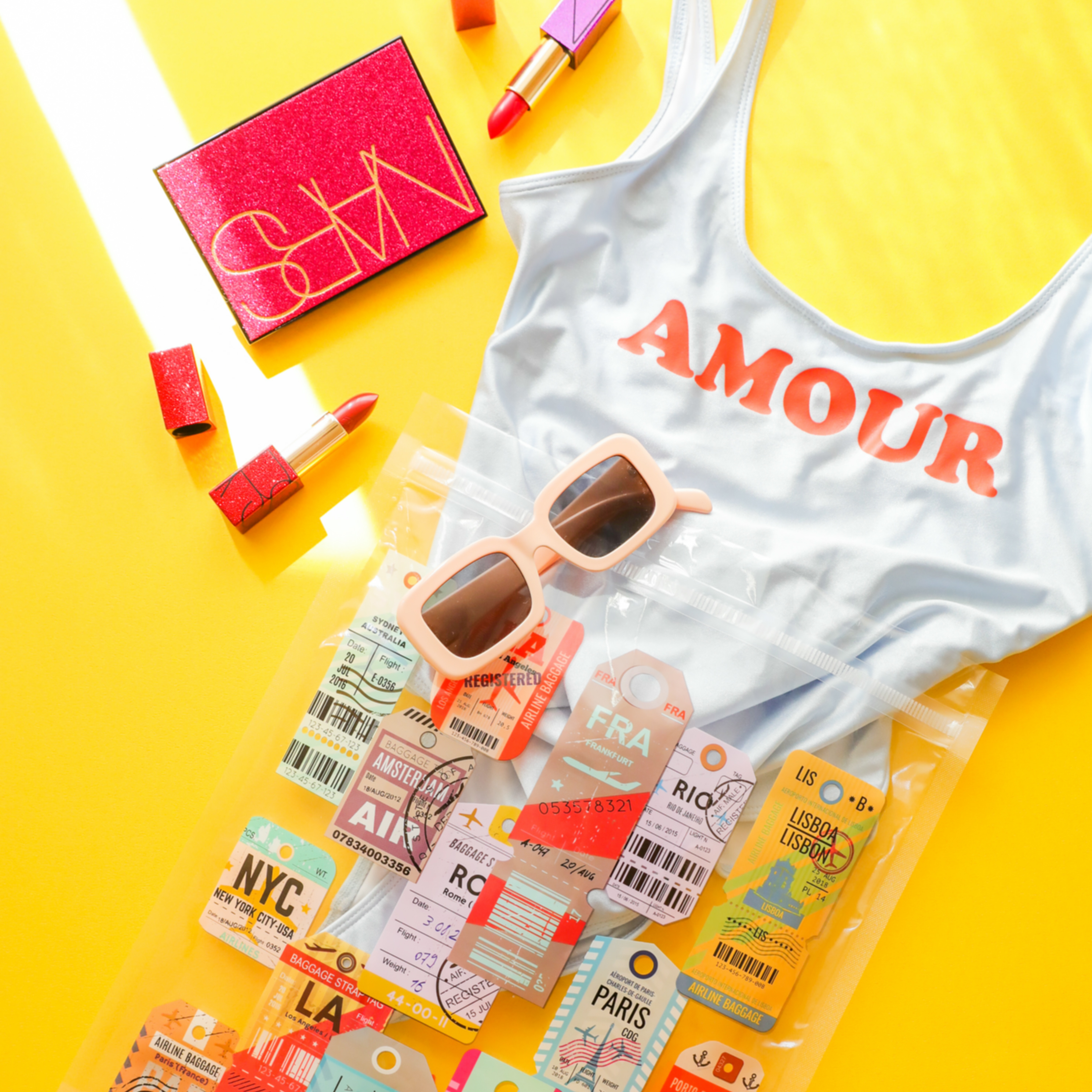 旅行票根魔鬼氈環保袋 (大型) 10入